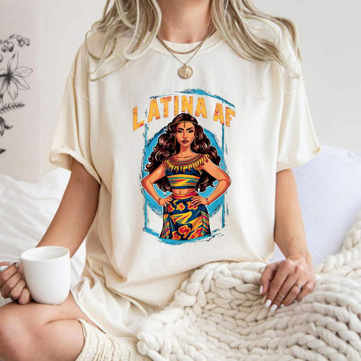 Power Girl Latina AF Proud Feminist AF T-Shirt