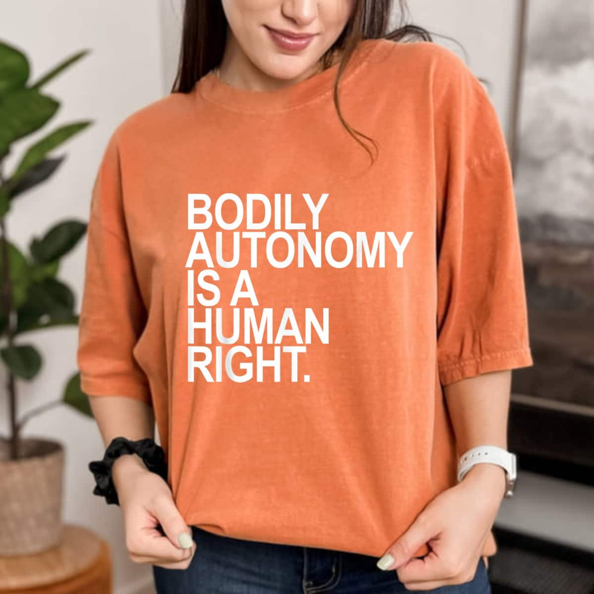 Bodily Autonomy Is A Human Right Mind Your Own Uterus T-Shirt