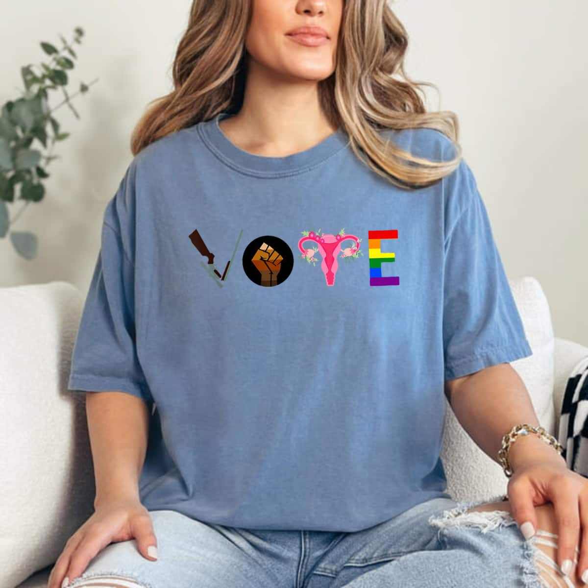 Vote LGBT Proud Mind Your Own Uterus T-Shirt