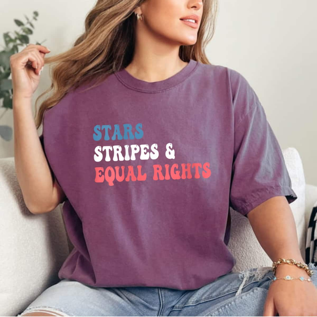 Stars Stripes Equal Rights T-Shirt