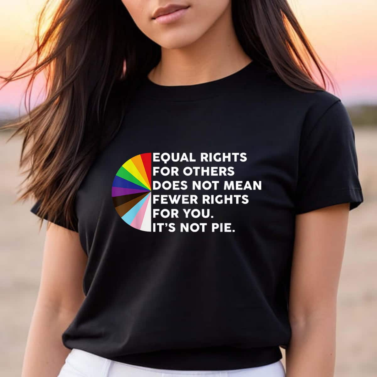 Rainbow Color Equal Rights For Others Does Not Mean Fewer Rights For You T-Shirt