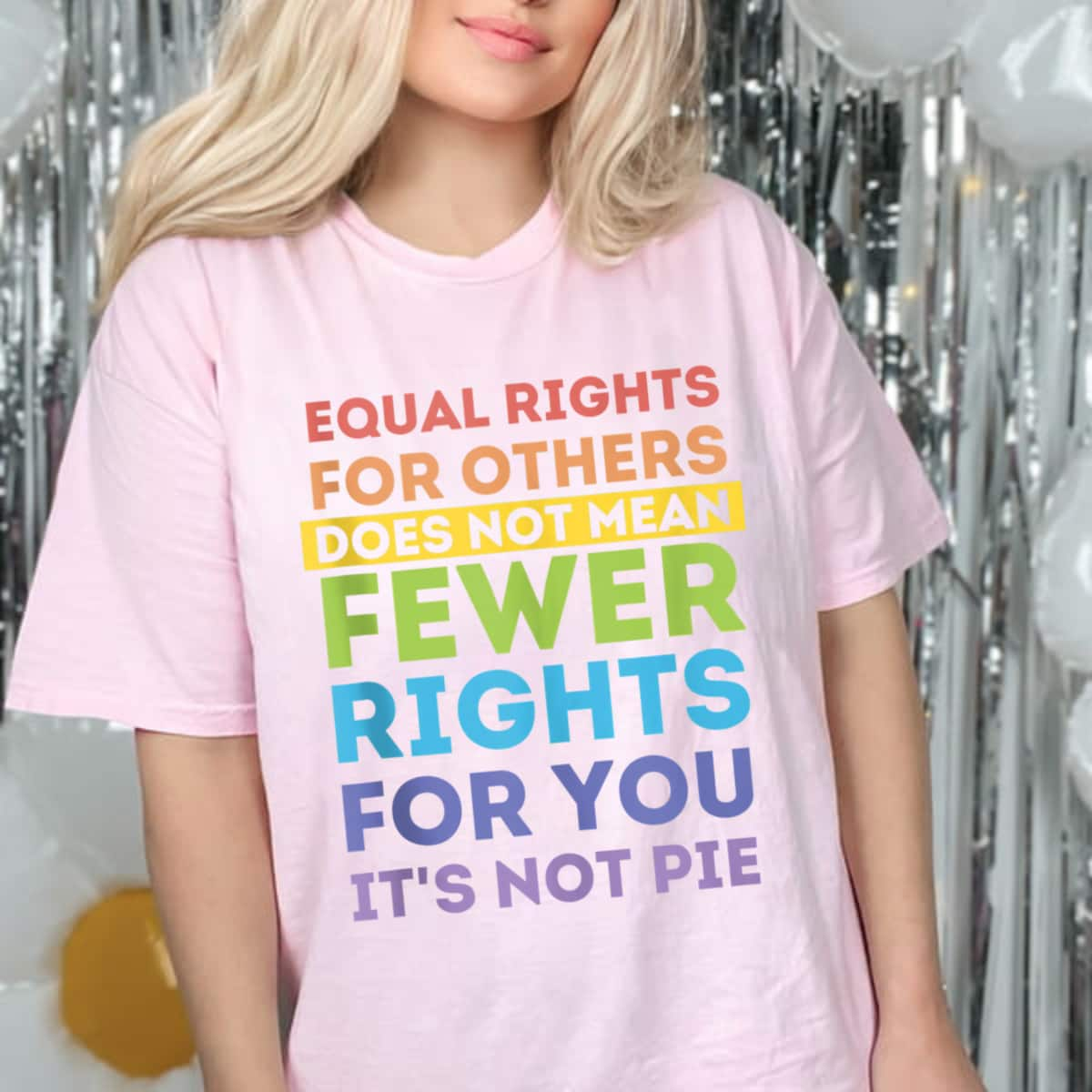 Equal Rights For Others It's Not Pie Awesome Rainbow T-Shirt