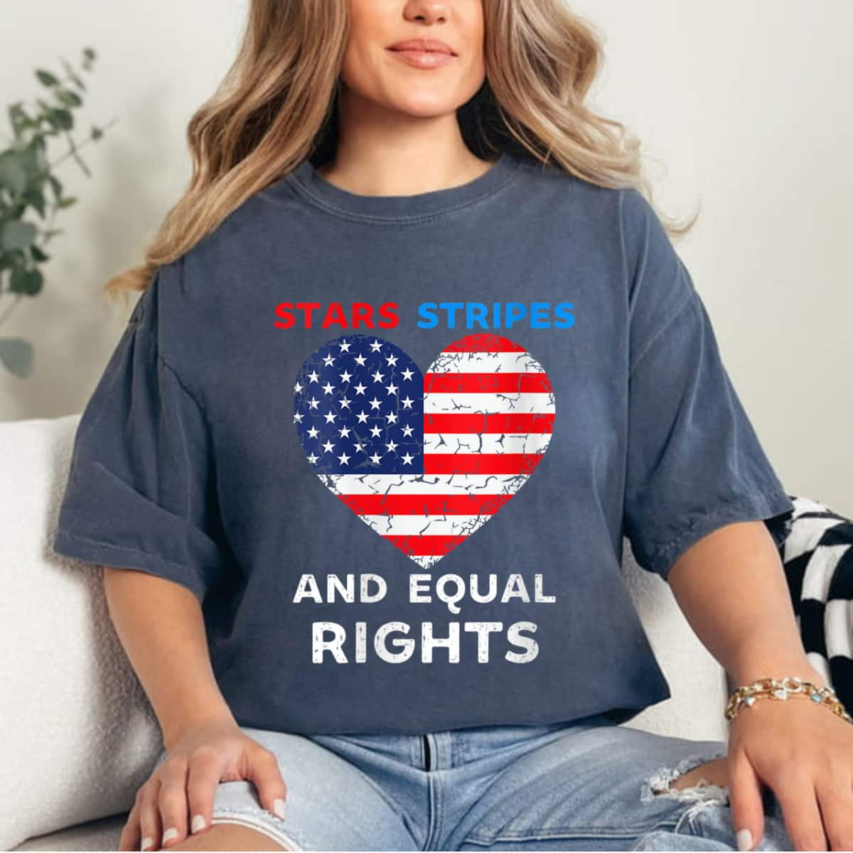 Heart Stars Stripes And Equal Rights T-Shirt