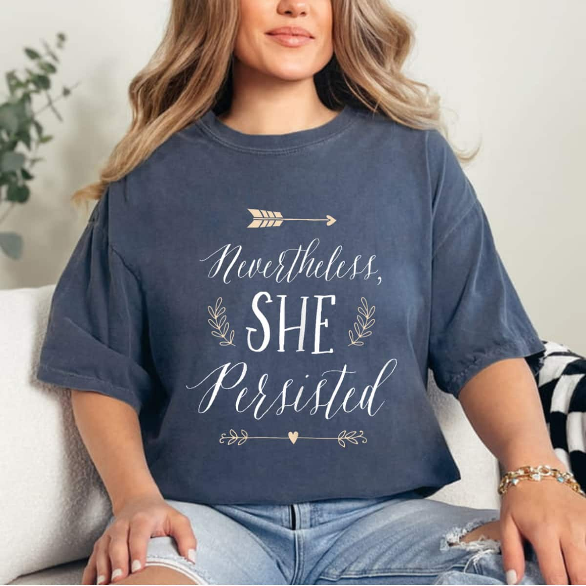 Nevertheless She Persisted Arrow T-Shirt