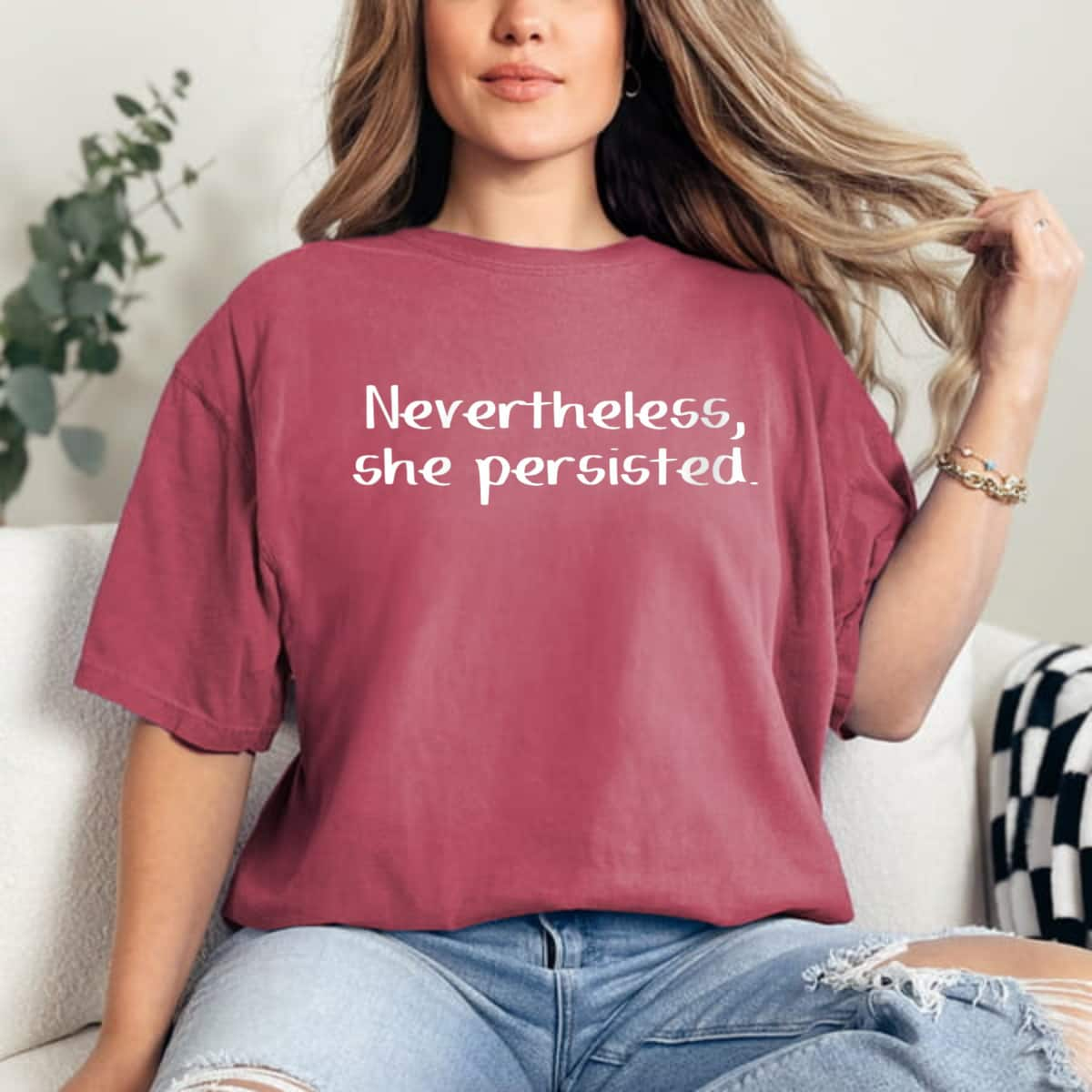 Womens Empower Nevertheless She Persisted T-Shirt