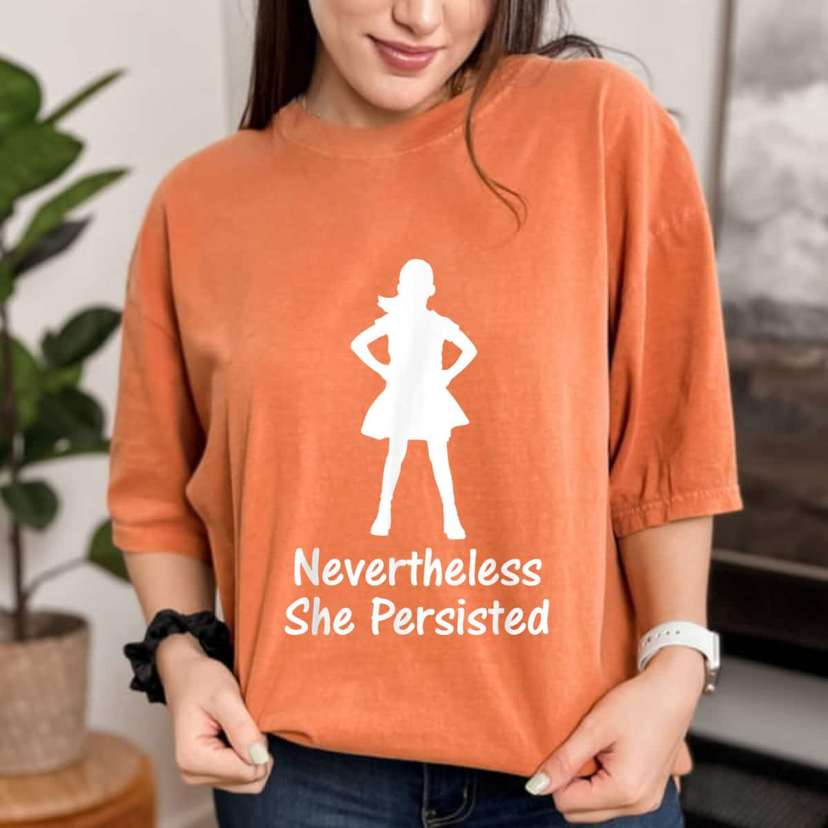 Superheroes Nevertheless She Persisted Fearless Girl T-Shirt