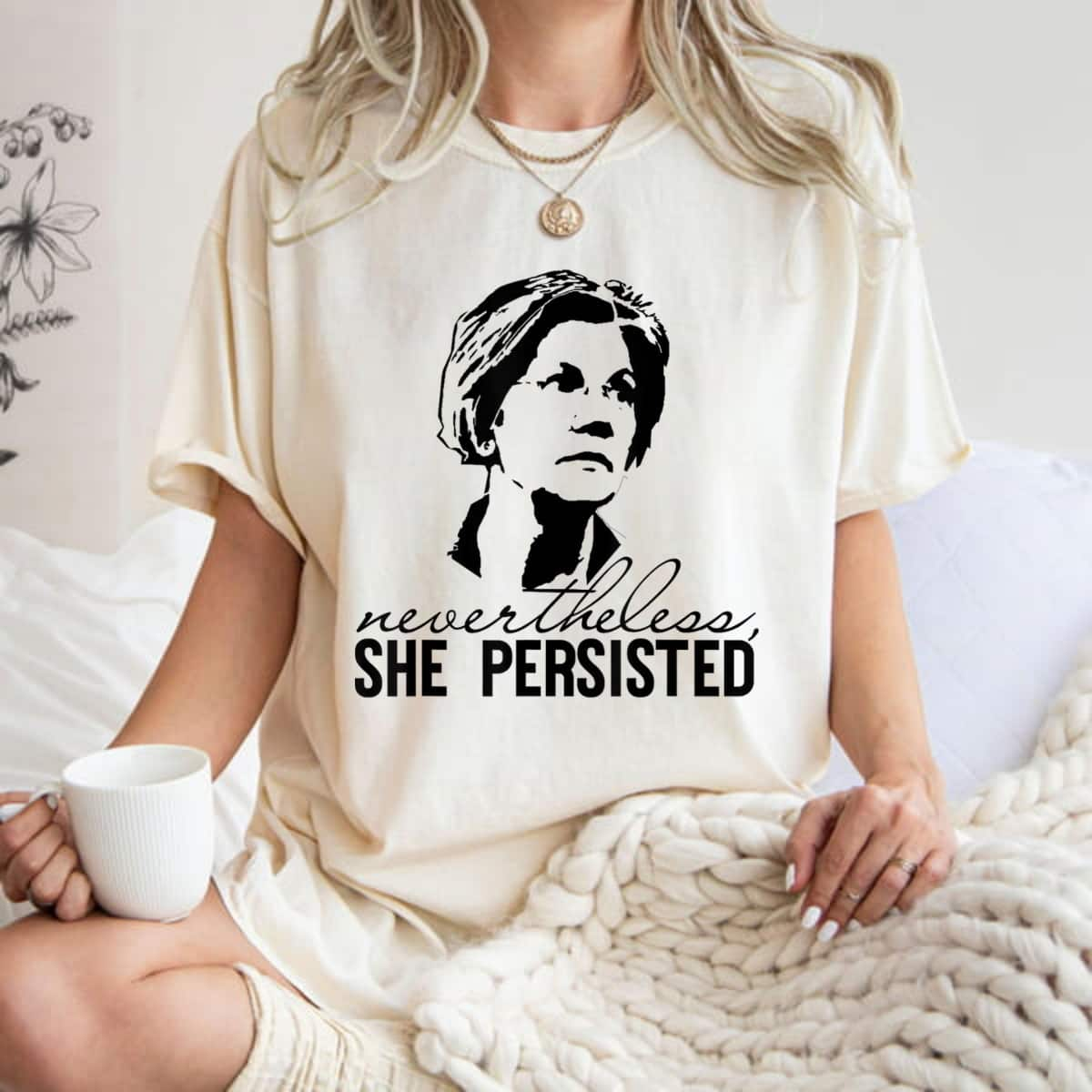 Nevertheless She Persisted Senator Elizabeth Warren T-Shirt