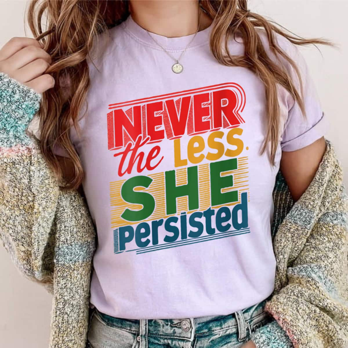 Awesome Never The Less She Persisted Rights T-Shirt