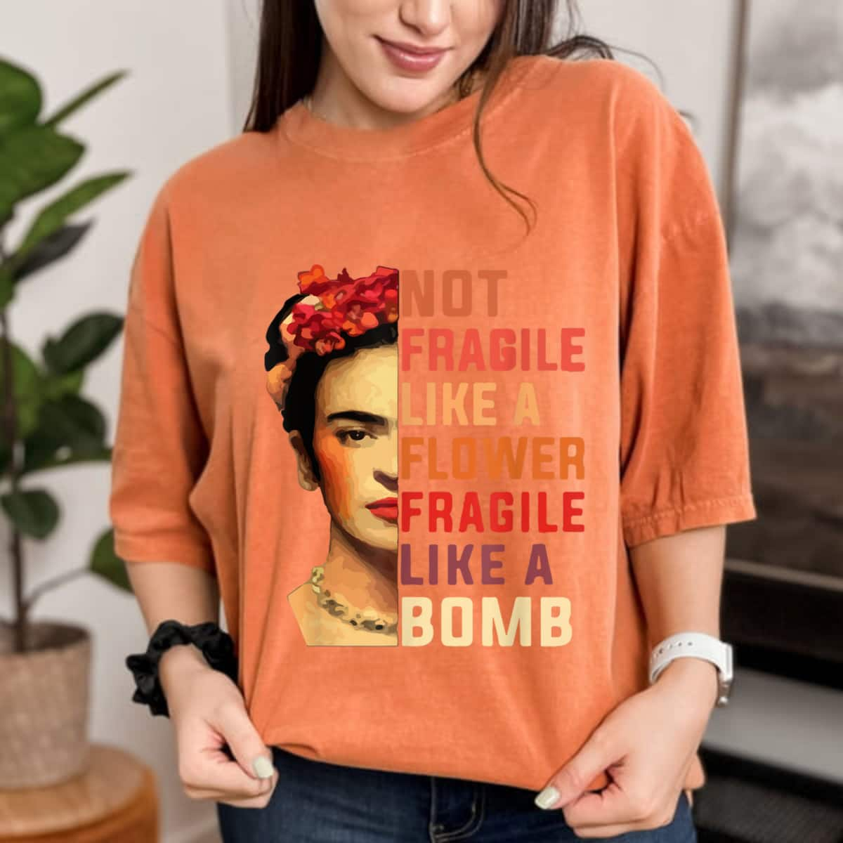 Beautiful Girl Not Fragile Like A Flower But A Bomb T-Shirt