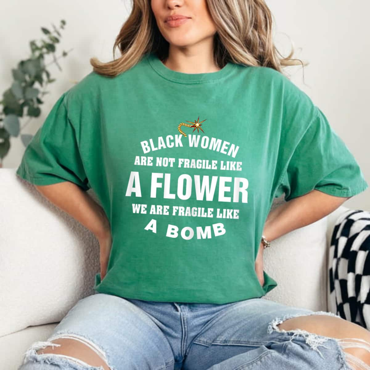 Not Fragile Like A Flower Fragile Like Bomb T-Shirt