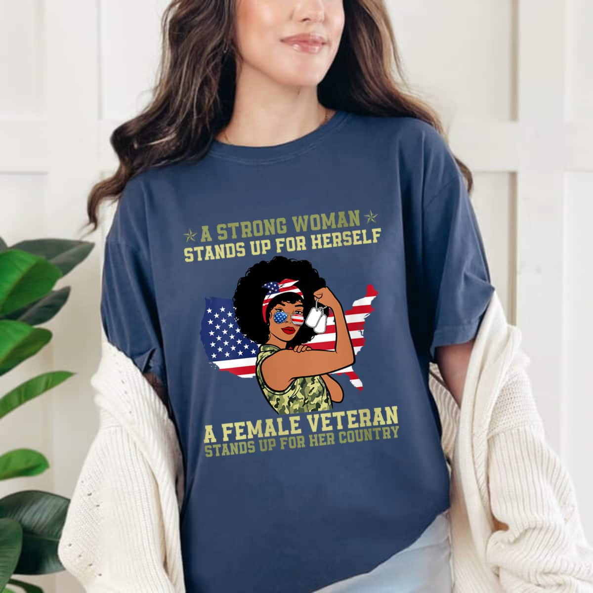 Retro A Strong Woman Stands Up For Herself T-Shirt