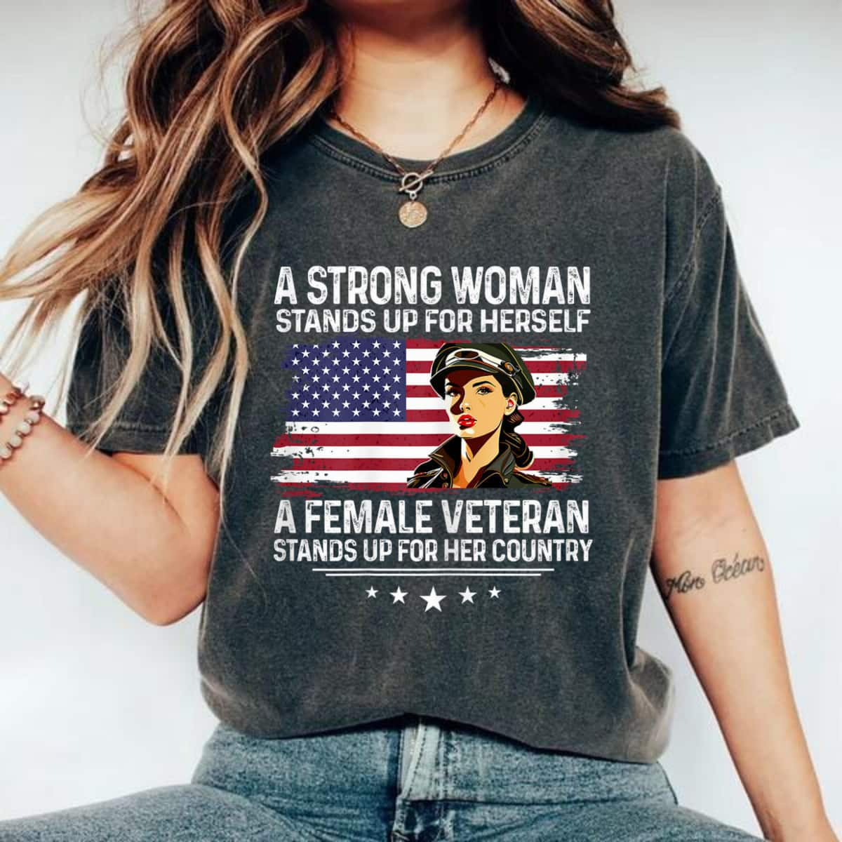 A Strong Woman Stands Up For Herself Cool Stars T-Shirt