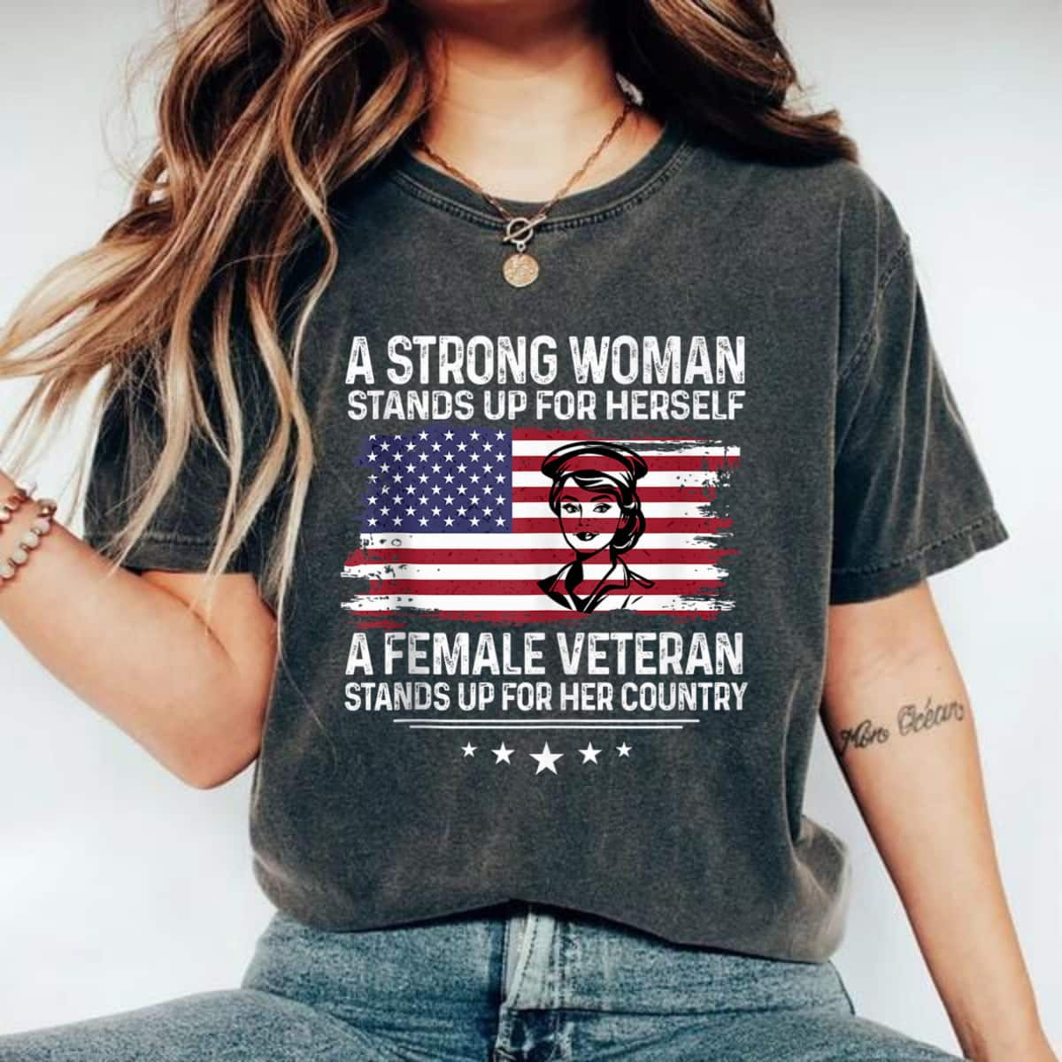 Strong Woman Stands Up For Herself Motivational Quotes T-Shirt