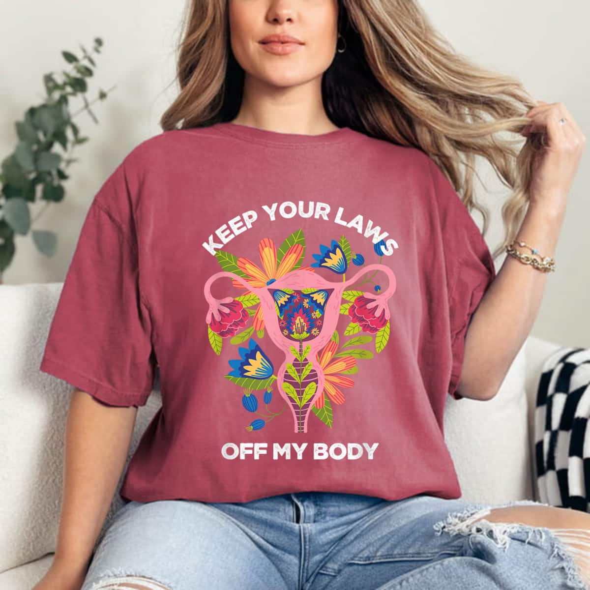 Keep Your Laws Off My Body Uterus T-Shirt