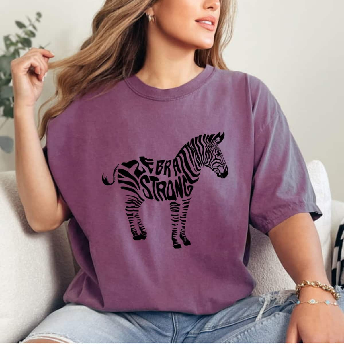 Funny Zebra Strong T-Shirt