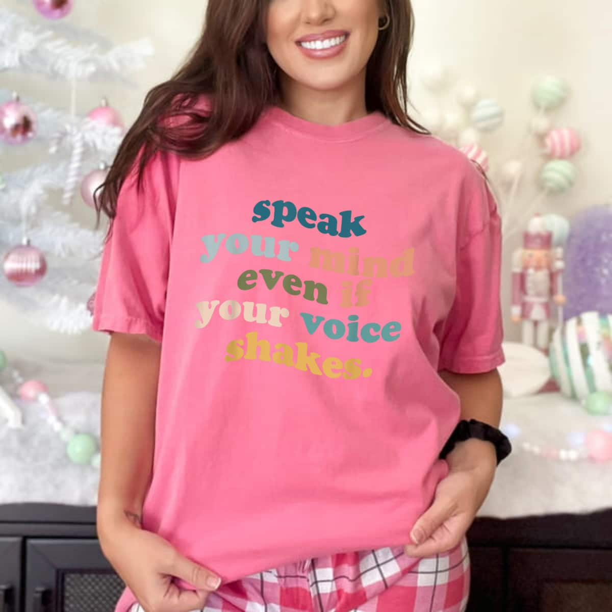 Retro Vintage Speak Your Mind Even Even If Your Voice Shakes T-Shirt