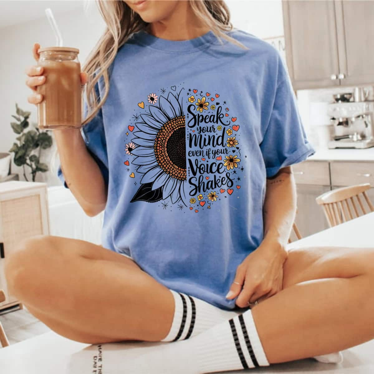 Speak Your Mind Even If Your Voice Shakes Gift For Her T-Shirt